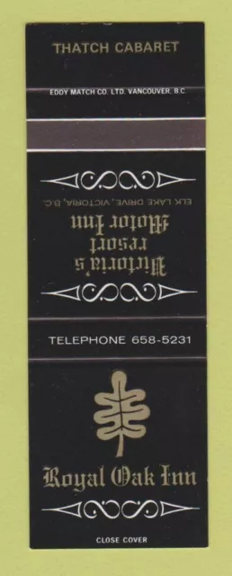 Matchbook Cover - Royal Oak Inn Thatch Cabaret Victoria BC SAMPLE
