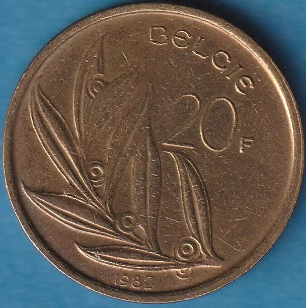 N° 62 - Monnaie Belgie 20 Fr 1982