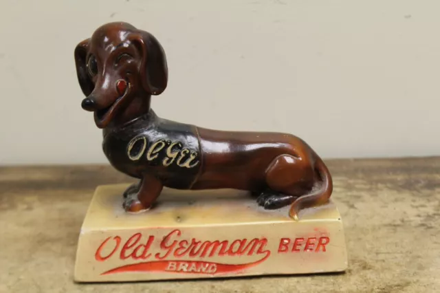 Old German Dog Back Bar Chalk Display Queen City Brewing Cumberland Md