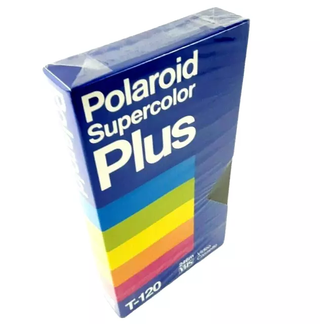 Polaroid Supercolor Plus Video Cassette Tape VHS T-120 Blank Factory Sealed 246m