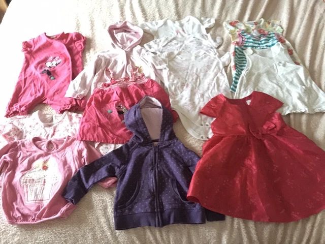 Baby Girls Summer Clothes Bundle Age 6-12 Months