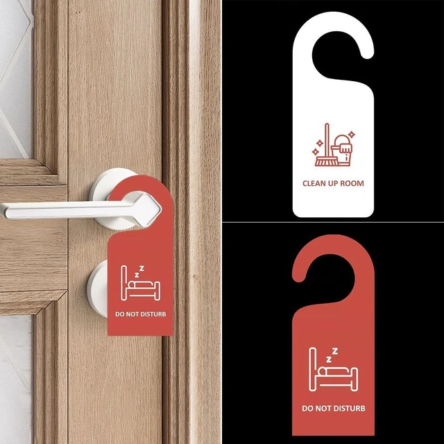 PLEASE DO NOT Disturb Door Sign Double Sided Hotel Bulletin Board Cafe ...