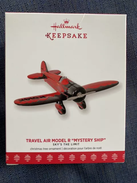 Hallmark 2017 Sky's The Limit Travel Air Model R Mystery Ship Series Ornament