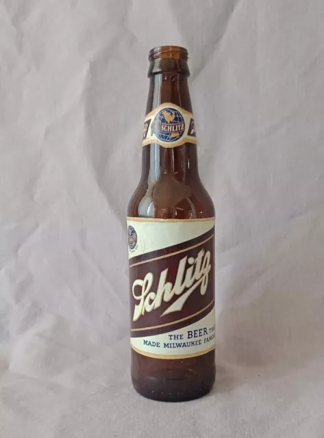 Elvis (2022) Movie Film Production Custom Prop Schlitz Brewery Empty Beer Bottle