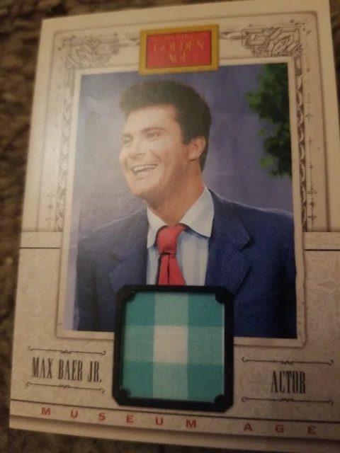 2013 Panini Golden Age Max Baer Jr Wardrobe Relic