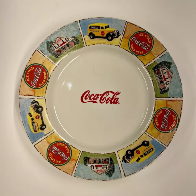 Vintage Coca Cola Dinner Plate by Gibson 11"  Diameter Coke Plate, Dinnerware