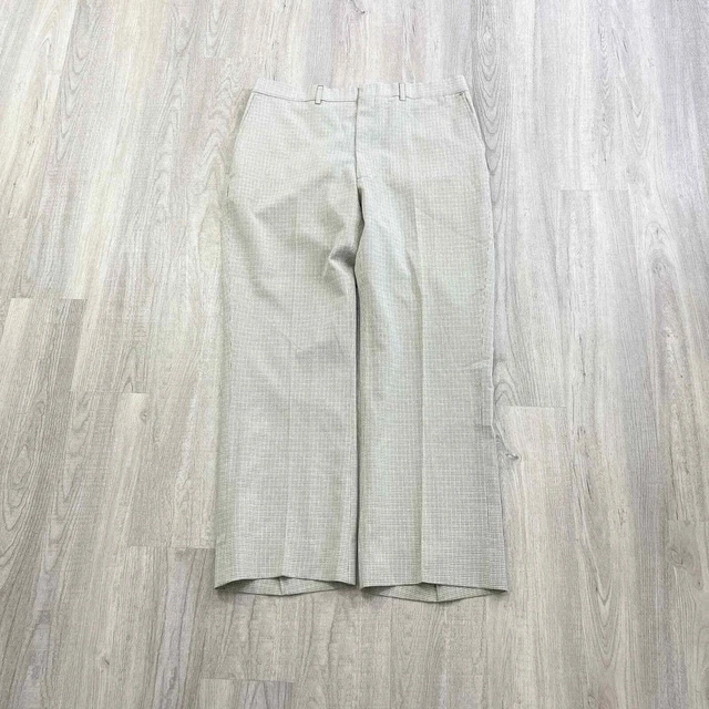 VINTAGE 70s Sears & Roebuck Rockabilly Checkered Pants Size 36x30 Measured