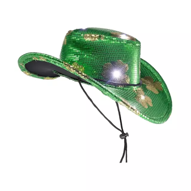 Western Cowgirl Hat unisexe adulte ST Patricks Day chapeaux pour bal