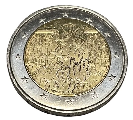 Pièce 2 euros commémorative - Chute du Mur de Berlin - FRANCE 2019
