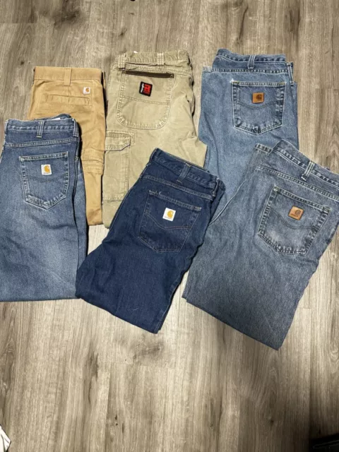 Vintage Carhartt Workwear Pants May Have Flaws Wrangler Riggs Wholesale Lot Pant