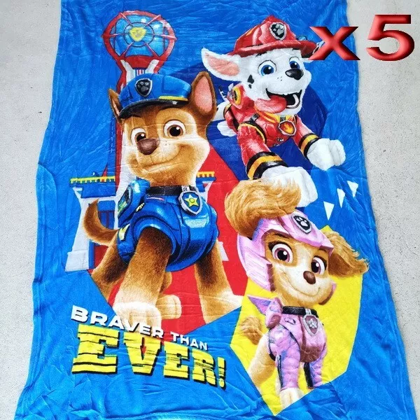 5pc Wholesale All Season Kids Paw Patrol Fur Fleece Blanket Polar Throw Soft