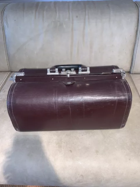 Arzttasche Reisetasche Arztkoffer - Leder braun -Maße 40x24x20