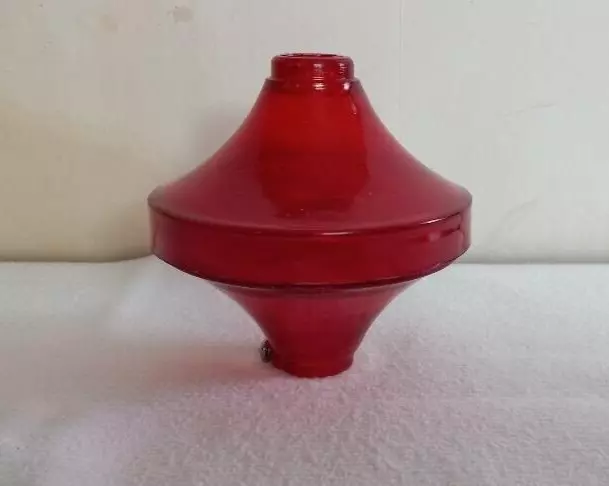 Lightning Rod Ball Red Plastic Roof Home Cabin Yard Decor