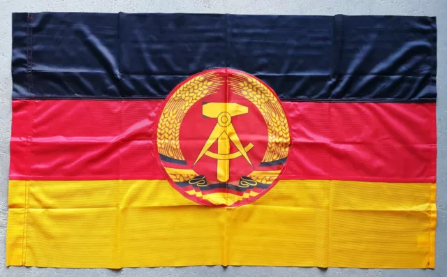 Original Vintage Ex-Army Ddr Gdr Nva East German Flag Cold War Warsaw Pact Era