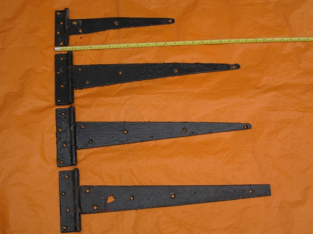 Job Lot Of Vintage / Antique Cast Iron Door / Hinges 12"-18"