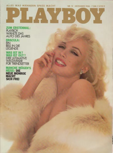 PLAYBOY 12 Dezember aus 1980 - Linda Kerridge (Marilyn Monroe-Kopie) - gebraucht