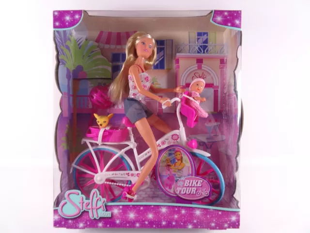 Steffi Love Simba Toys doll bike tour bike fun NRFB mint condition original packaging (10798)