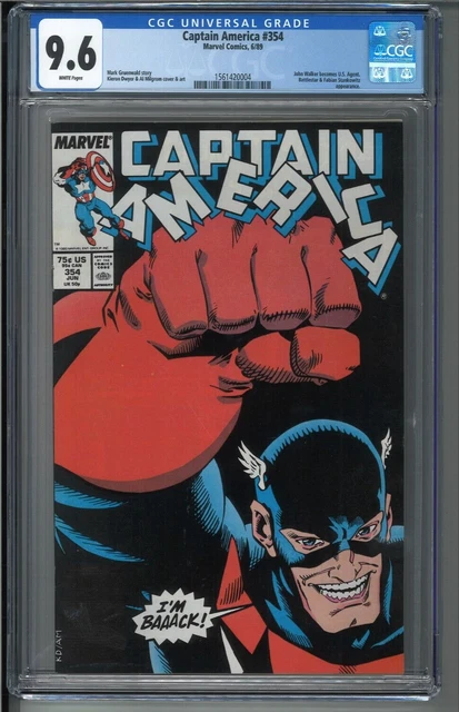 Captain America #354 CGC 9.6 Marvel Comics 1989 John Walker Becomes U.S. Agent