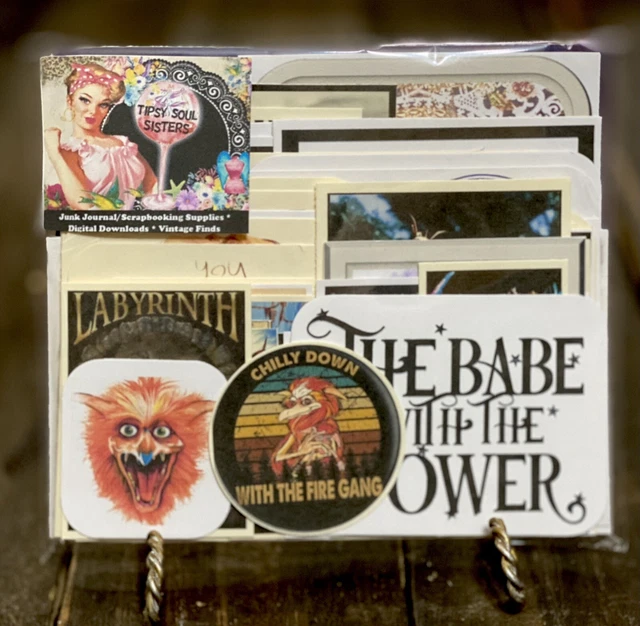 Bolsa temática laberinto - colección de 60 imágenes de diario basura o álbum de recortes