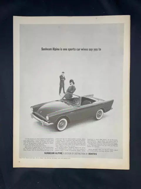 Magazine Ad* - 1963 - Sunbean Alpine