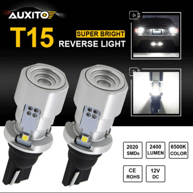 2x T15 W16W REVERSE LIGHT LED Lamp WHITE XENON ERROR FREE FOR AUDI Guaranteed !