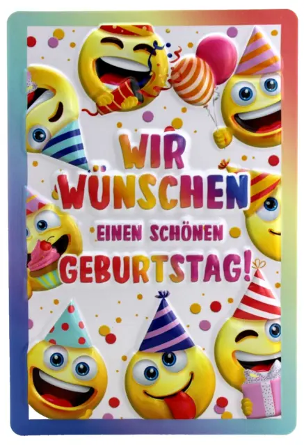 lustige Geburtstagskarte 3D Karte Geburtstag Grußkarte Kinder Glückwunschkarte