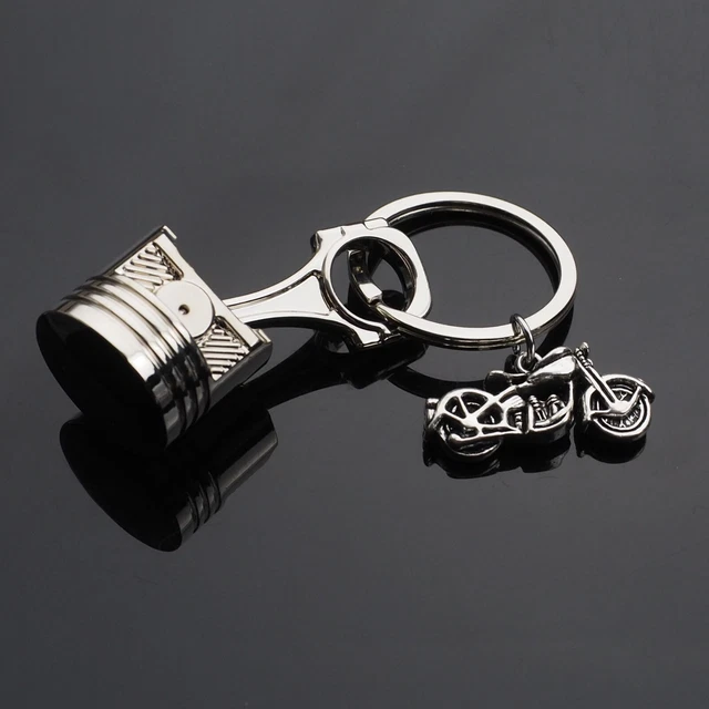 PISTON KEYCHAIN ENGINE Connecting Rod Key Chain Vintage Motorcycle