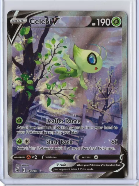 Pokemon SWSH08: Fusion Strike Celebi V Alternate Full Art 245/264