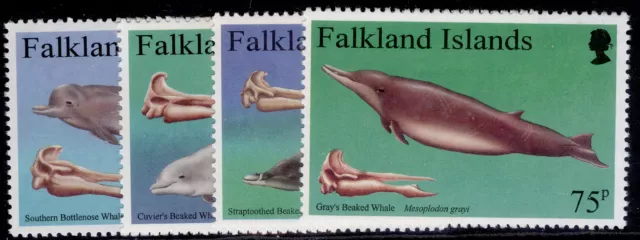 FALKLAND ISLANDS QEII SG771-774, 1996 Beaked Whales set, NH MINT.