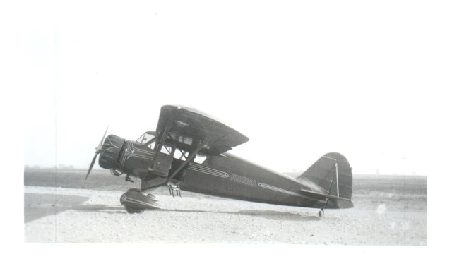 Stinson Reliant Straight Wing Airplane Aircraft Vintage Photograph 5x3.5 Florida