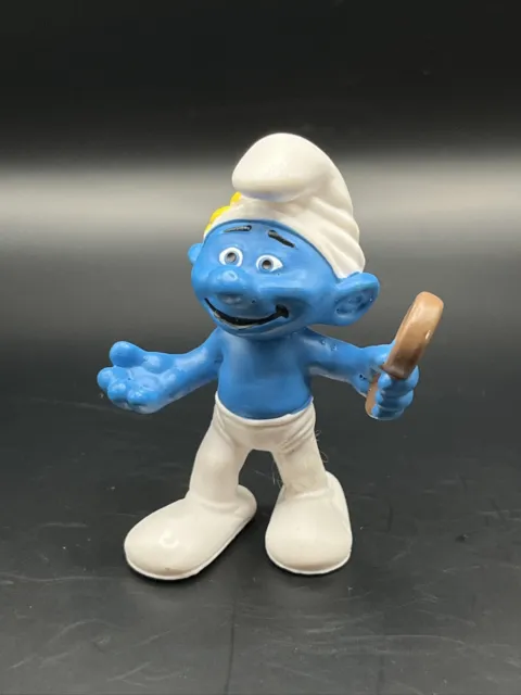 Smurfs Movie Vanity Smurf PVC Figure 2012 Toy Figurine 20756 Mirror Flower