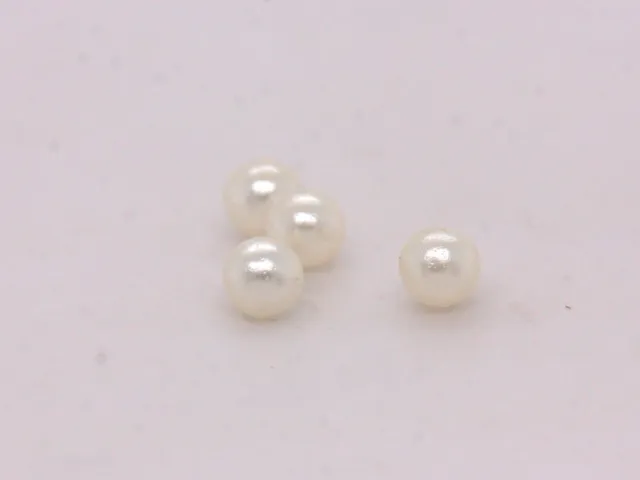 Perles de graines d'ivoire rondes non grillées vintage 2 mm valeur incroyable réduction disponible