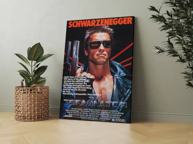 The Terminator Classic Movie - Canvas - Framed or Poster Available - 03