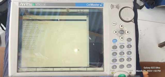 Anritsu Cell Master MT8212E Base Station Analyzer w/  8 Opts: