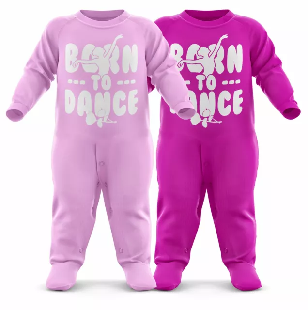 Born To Dance Future Ballet Dancer Baby Romper Suit First Christmas Babygrow