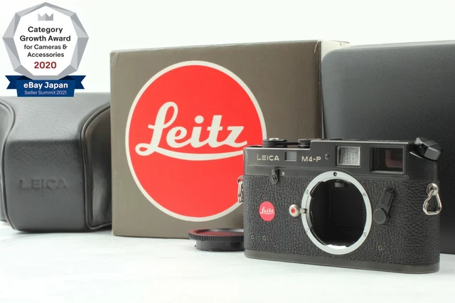 **NEAR MINT BOX** Leica M4-P Black Rangefinder 35mm Film Camera + Case From JPN