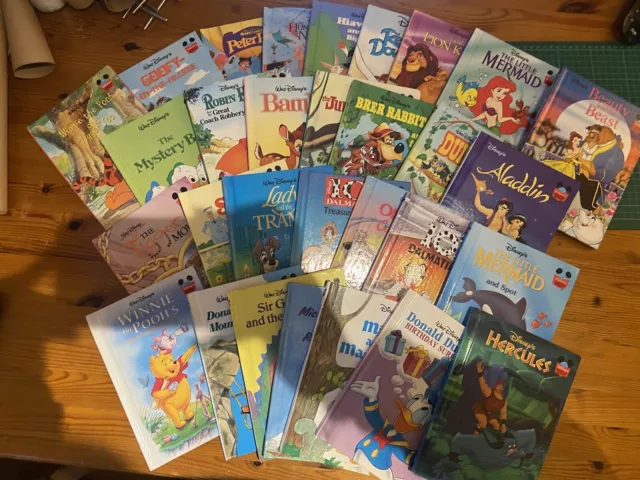 30 Books Disneys Wonderful World Of Reading- Vintage Walt Disney Book Bundle