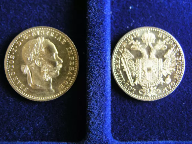Goldmünze Österreich 1 Dukat  Franz Josef 1915  986 Feingold
