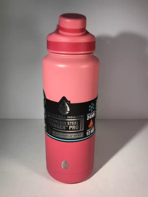 NOS TAL Water Bottle Double Wall Insulated Stainless Steel Ranger 40 Oz Pink