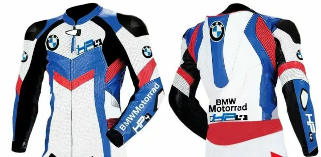 BMW Veste En Cuir De Motard Courses Moto Cuir Veste Hommes Veste