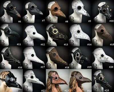 Plague Doctor Mask Long Nose Raven Bird Mask for Halloween Cosplay Costume NEW