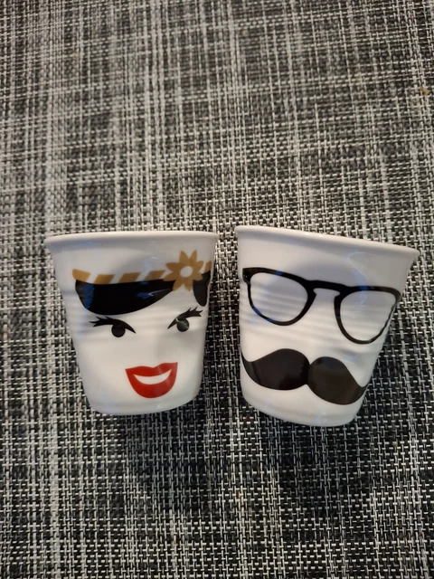 Set de 2 tasses froissées à espresso Revol Winter Chic 2