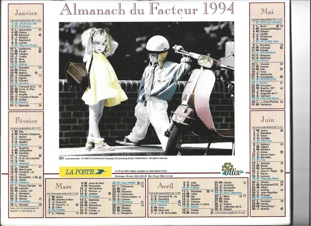 Big : 1991-00 - Almanach du facteur la poste 1991 ariège