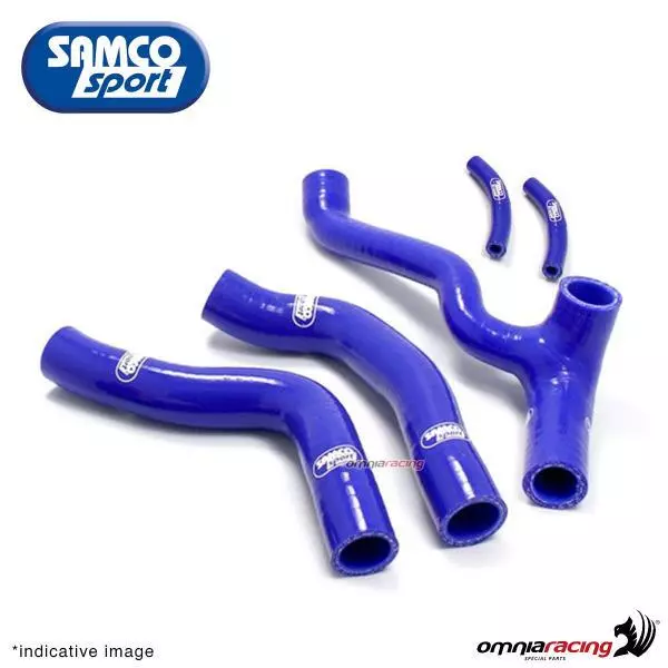 Kit de durites de radiateur Samco bleu pour Suzuki RMZ450 2004/2005