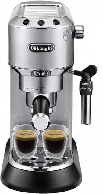 De'Longhi Dedica Stil, traditionelle Pumpe Espressomaschine, Kaffee und Silber