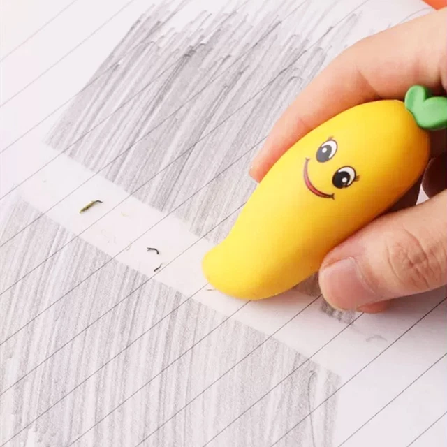 Big Mac Fruit Carrot Eraser Cute Eraser Clean and Traceless Student Chip Rubber