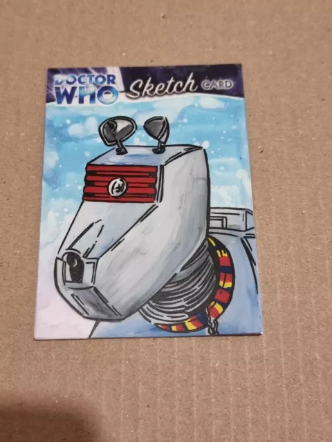Doctor Who Trilogy Sketch Trading Card K9 Drawn By Kevin Graham Very Rare Dr
