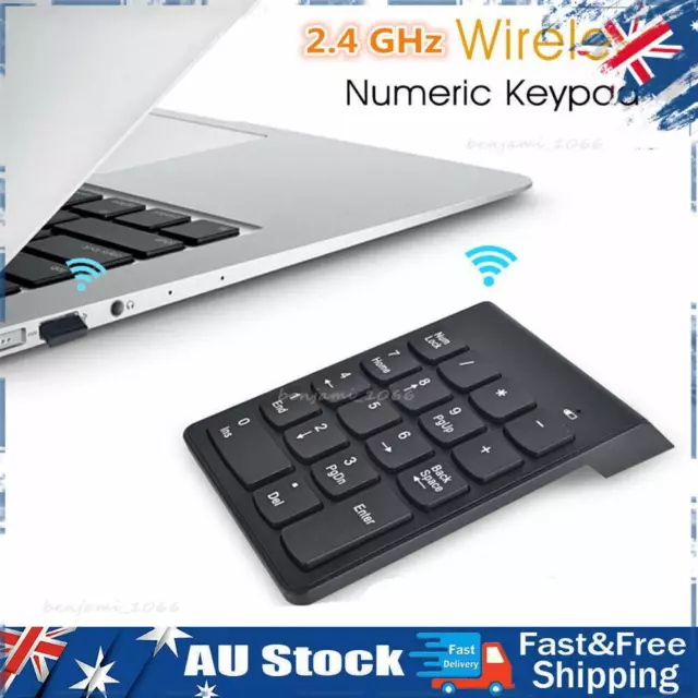 2.4G Wireless Mini 18 Key USB Number Pad Numeric NumPad Keypad Keyboard Laptop