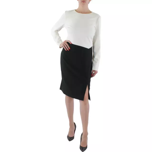 Lauren Ralph Lauren Womens Crepe Midi Office Wear to Work Dress BHFO 2714