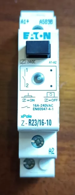 Eaton relay 16A 1 NO 24VDC Coil, 240VAC Contact, with LED Z-R23 / 16-10